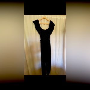 Black Shimmer Jumpsuit